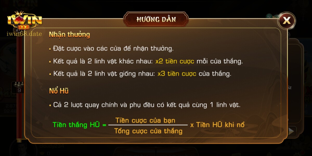 Điểm thưởng được quy đổi phụ thuộc vào kết quả